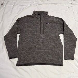 Patagonia Charcoal Quarter-Zip Fleece